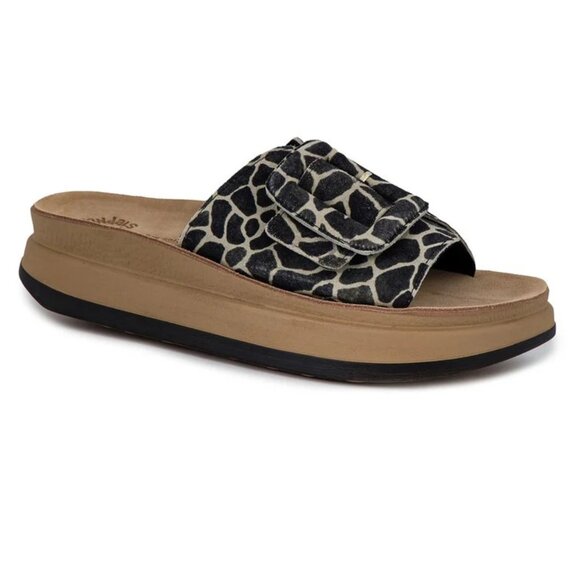 Fantasy Sandals - Vasileia Black Giraffe - Multiple Sizes (NEW W/ BOX) - Picture 1 of 2